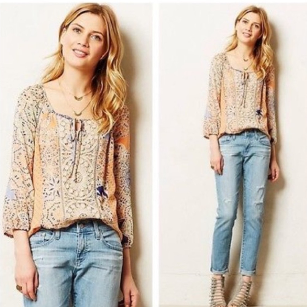 Anthropologie Peasant Blouse